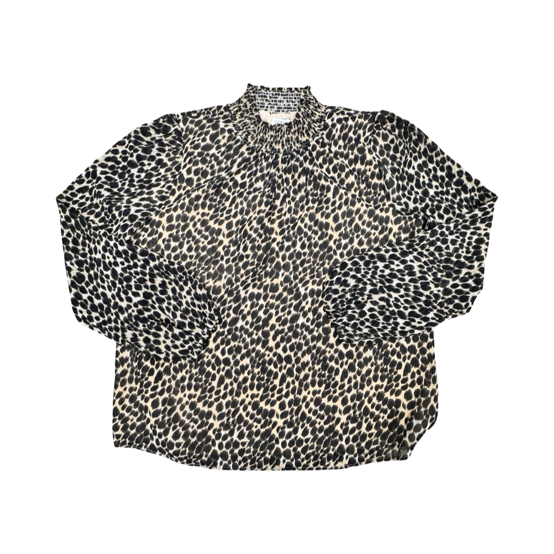 Top Ls By J. Crew In Animal Print, Size:Xs