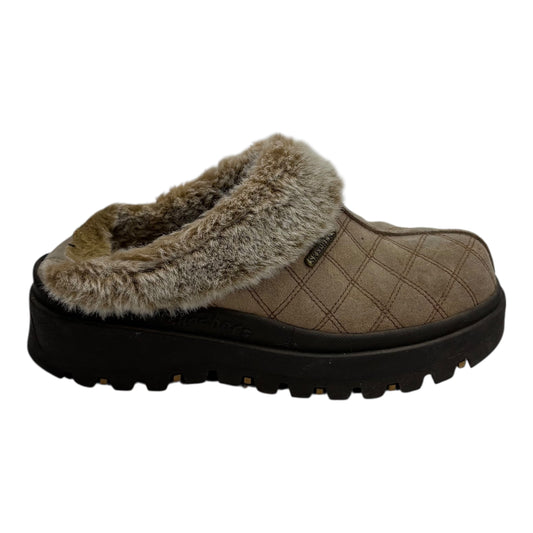 Slippers By Skechers In Brown, Size:9.5
