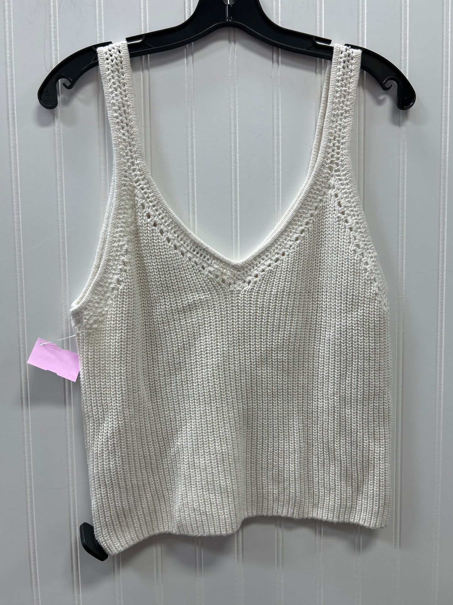 Top Sleeveless By Abercrombie And Fitch In Cream, Size:L