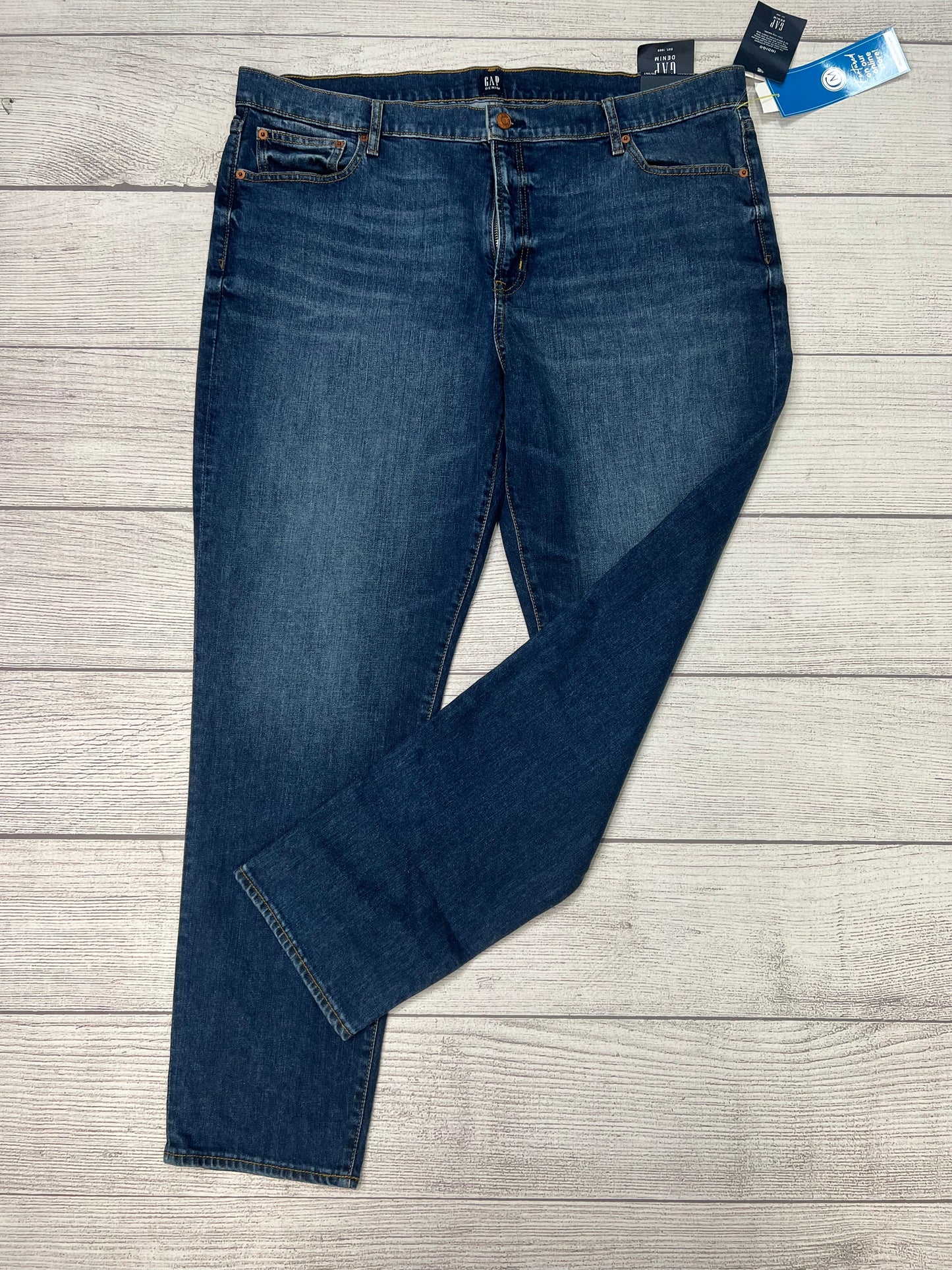 Jeans Wide Leg By Gap In Blue, Size: 20