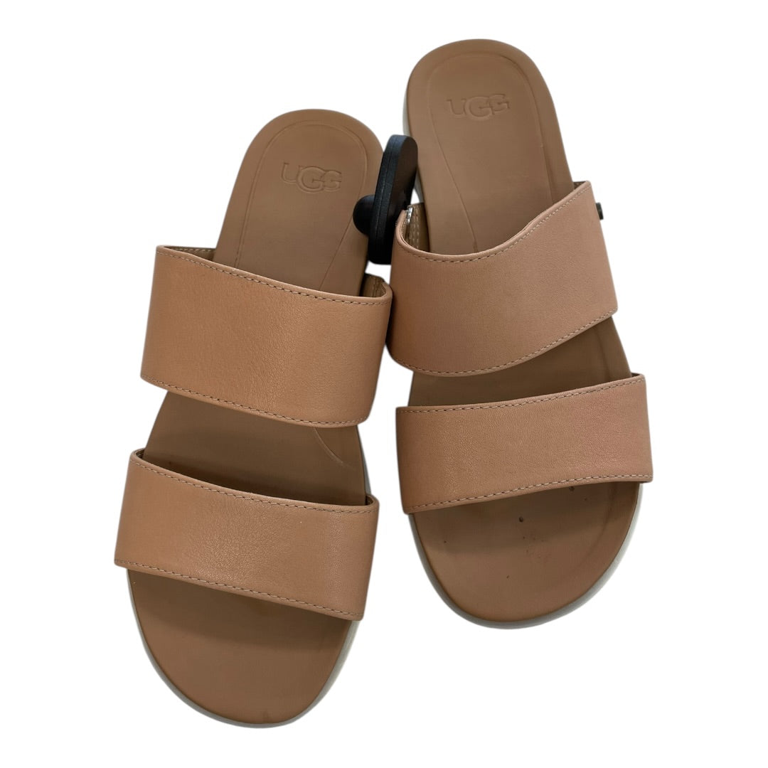 Sandals Designer By Ugg In Brown, Size:5.5