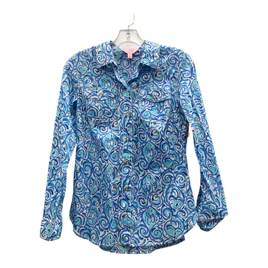 Top Ls Designer By Lilly Pulitzer In Blue, Size:Xs