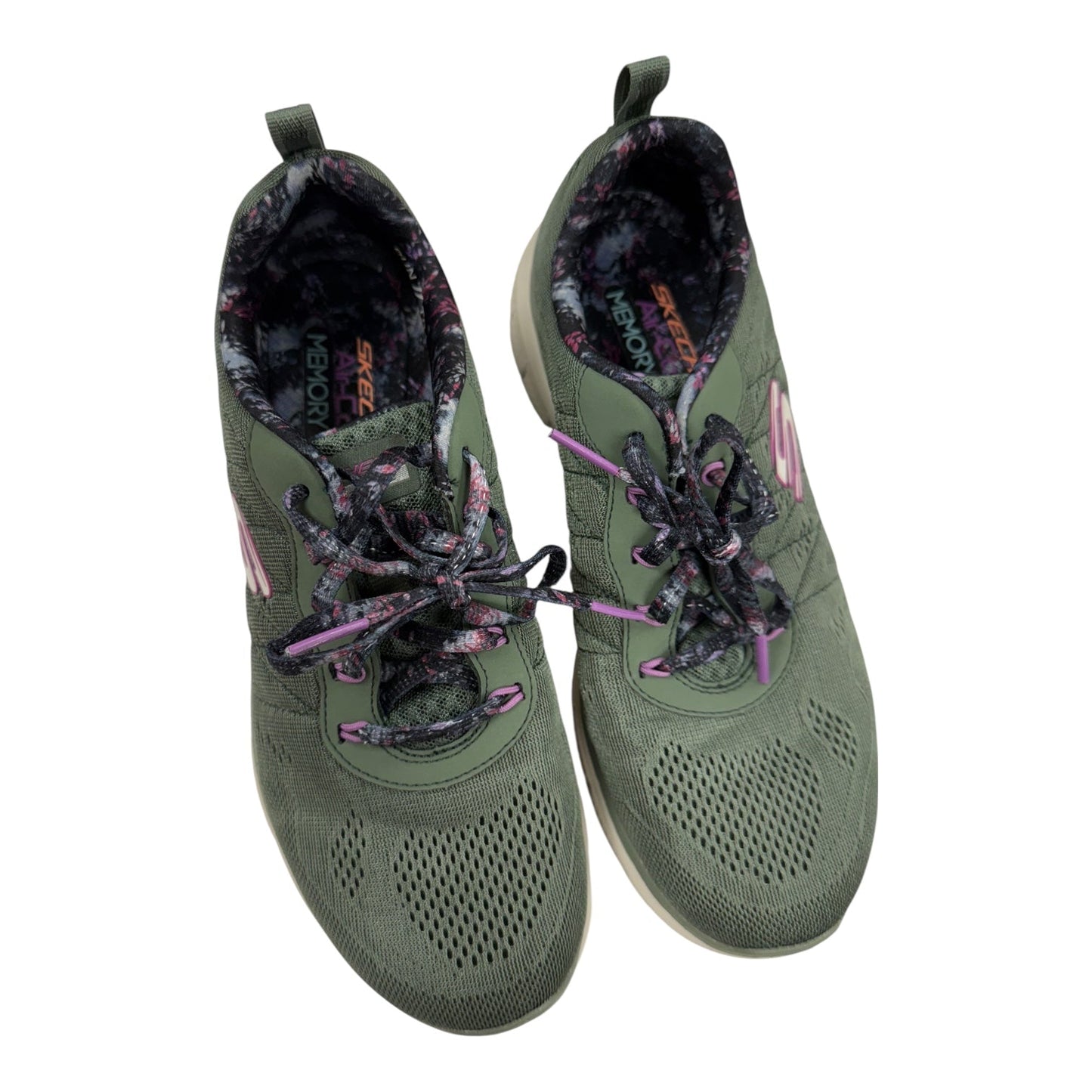 Shoes Athletic By Skechers In Green, Size:7.5