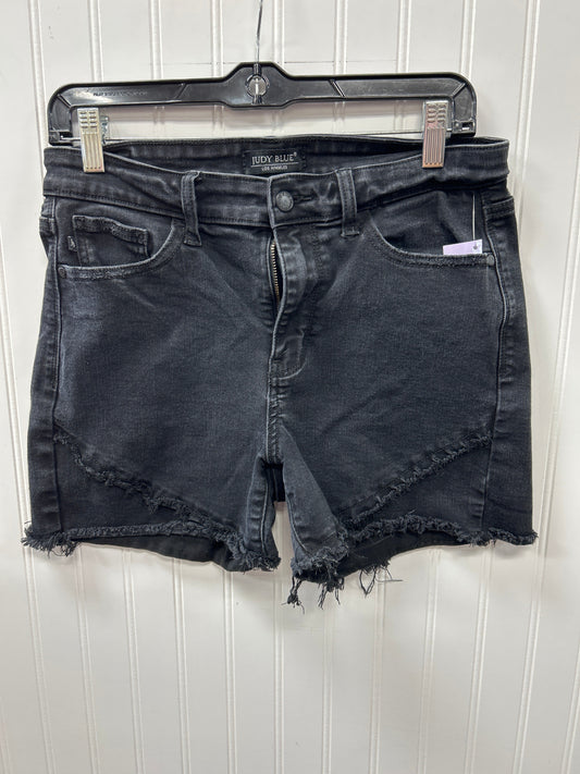 Shorts By Judy Blue In Black Denim, Size:L