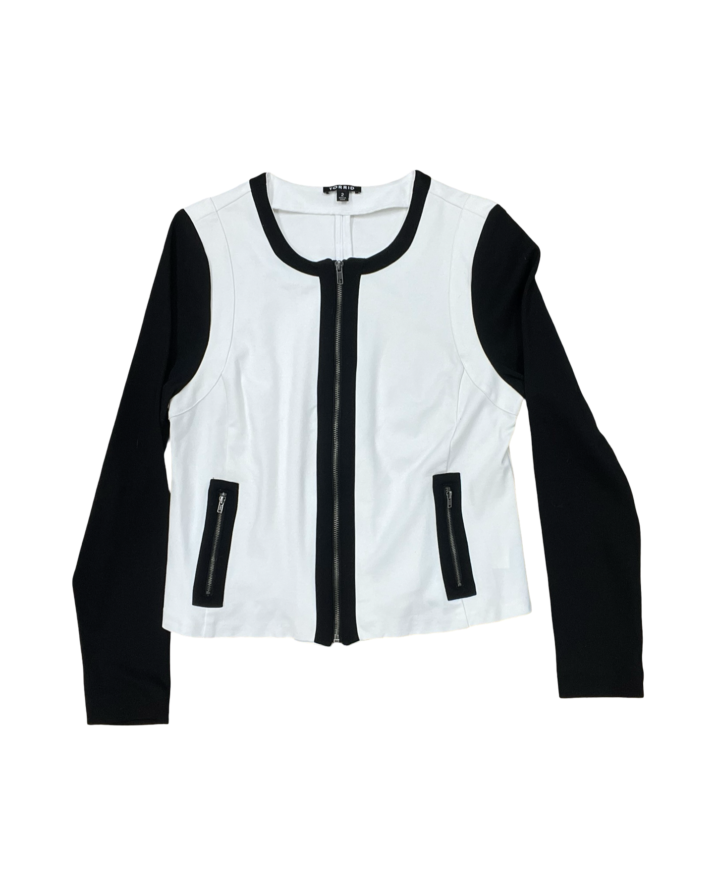 Jacket Other By Torrid In Black & White, Size:2X