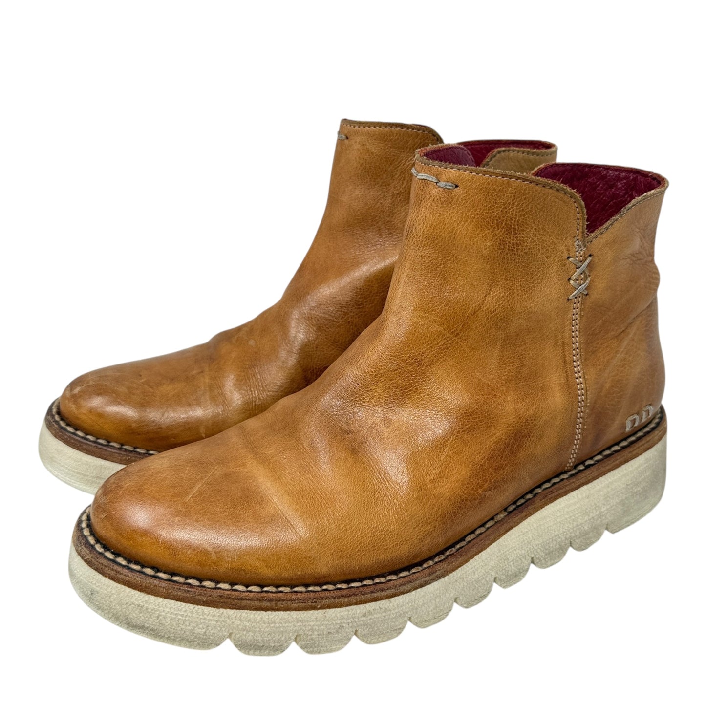 Cobbler Series Lydyi Wedge Bootie By Bed Stu In Tan Rustic, Size: 7