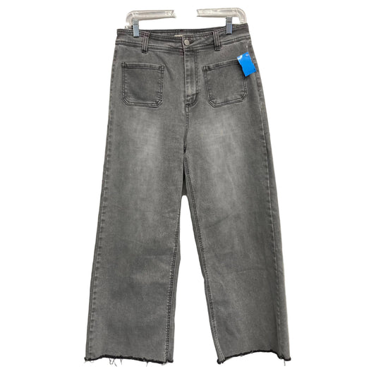 Jeans Wide Leg By Oat In Grey Denim, Size:10