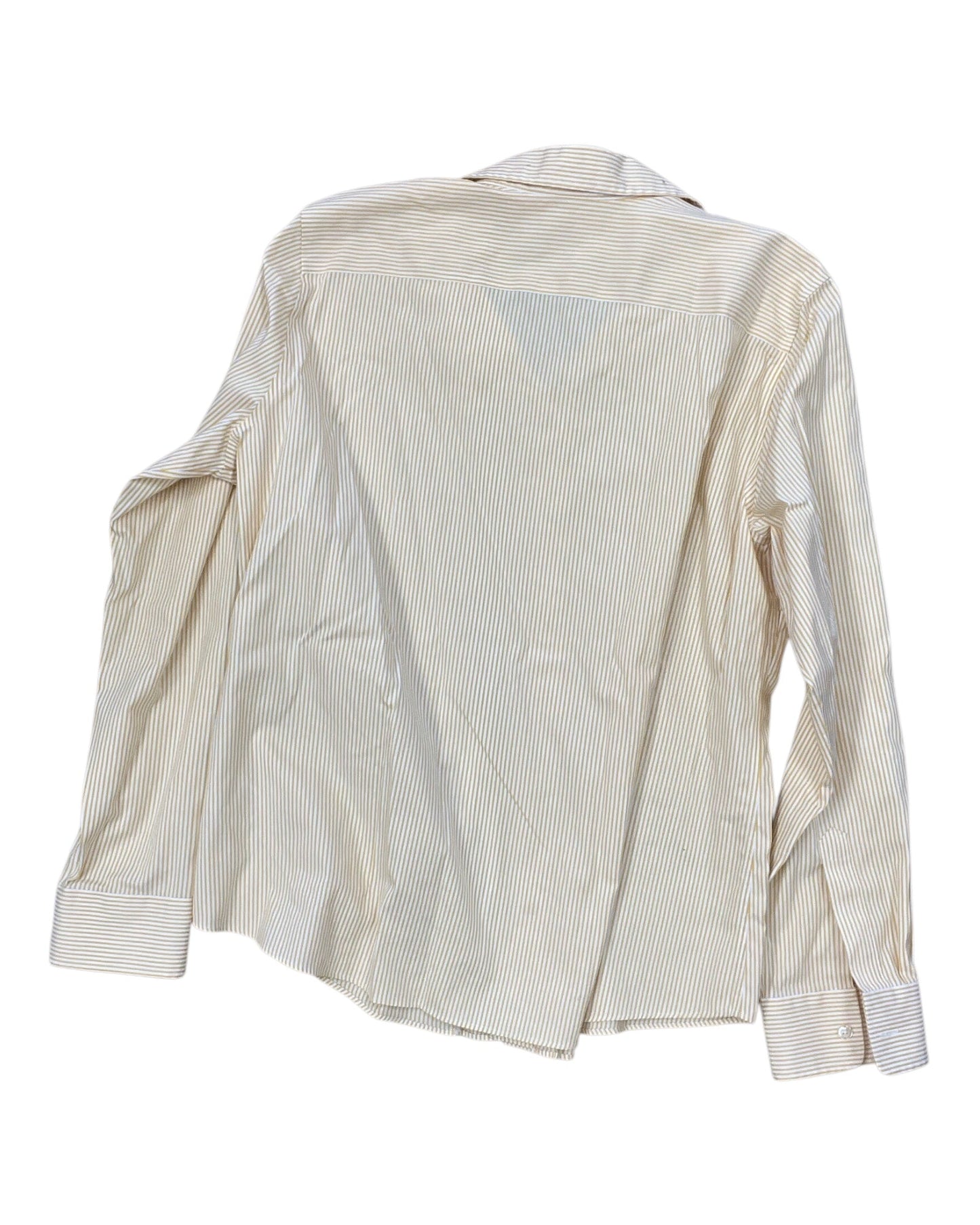 Top Ls By Lands End In White & Yellow, Size:Xl