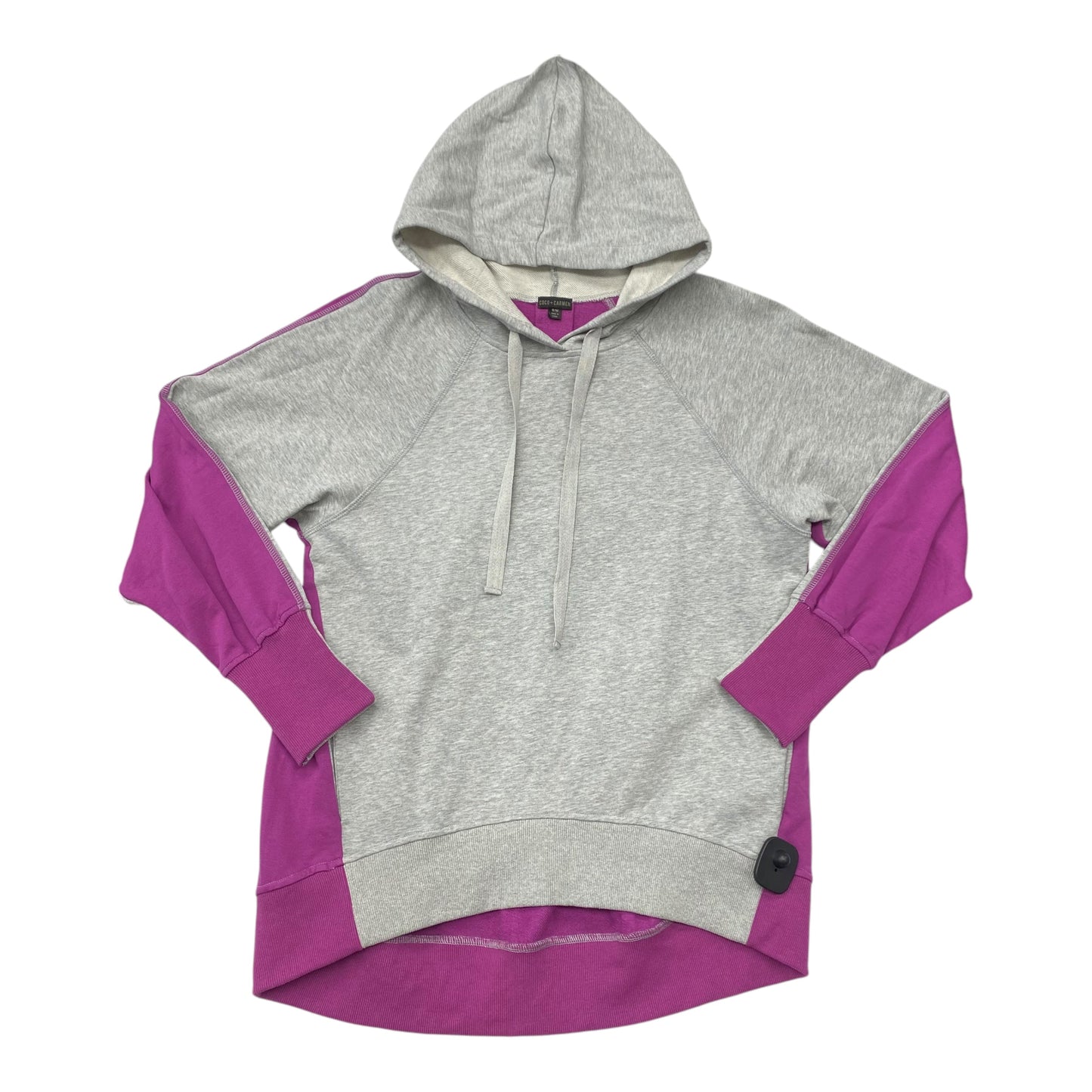 Sweatshirt Hoodie By Coco And Carmen In Grey & Purple, Size:S