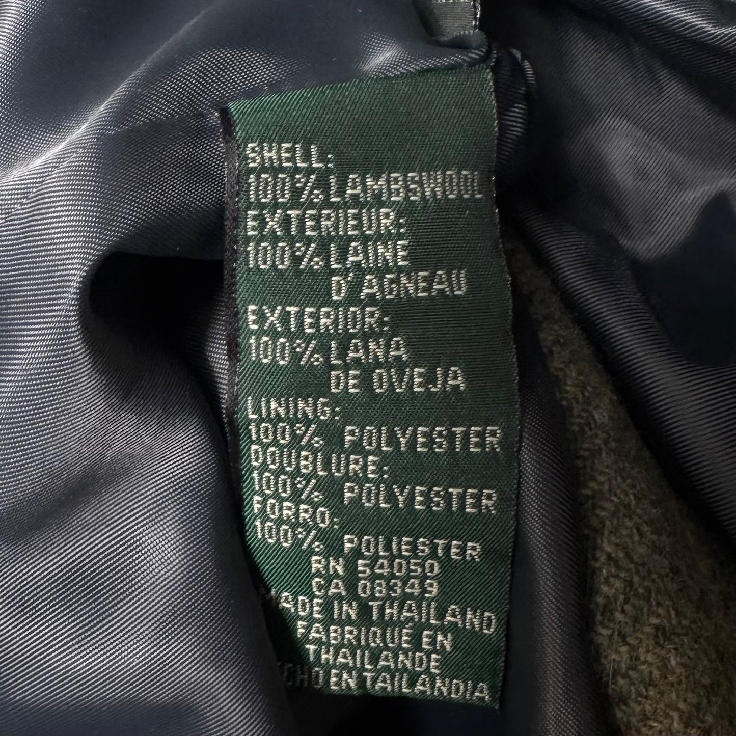 Vintage Lambswool Coat By Lauren By Ralph Lauren In Green, Size: 8