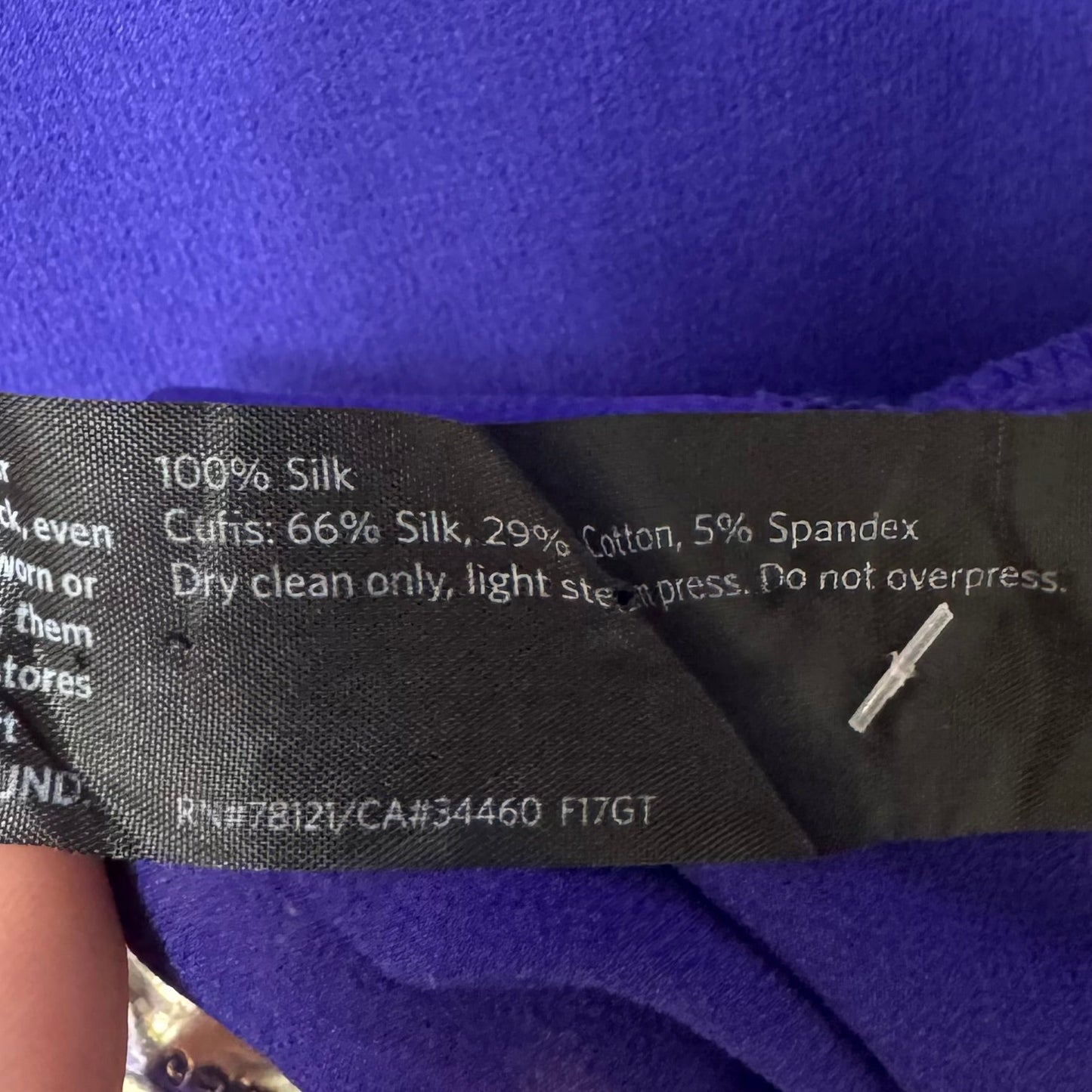 Sheer Silk Top Long Sleeve By Eileen Fisher In Purple, Size: L (estimated)