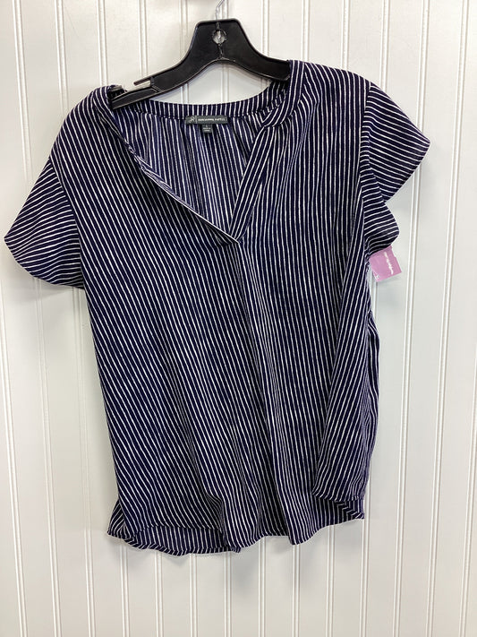 Top Ss By Adrianna Papell In Navy, Size:L
