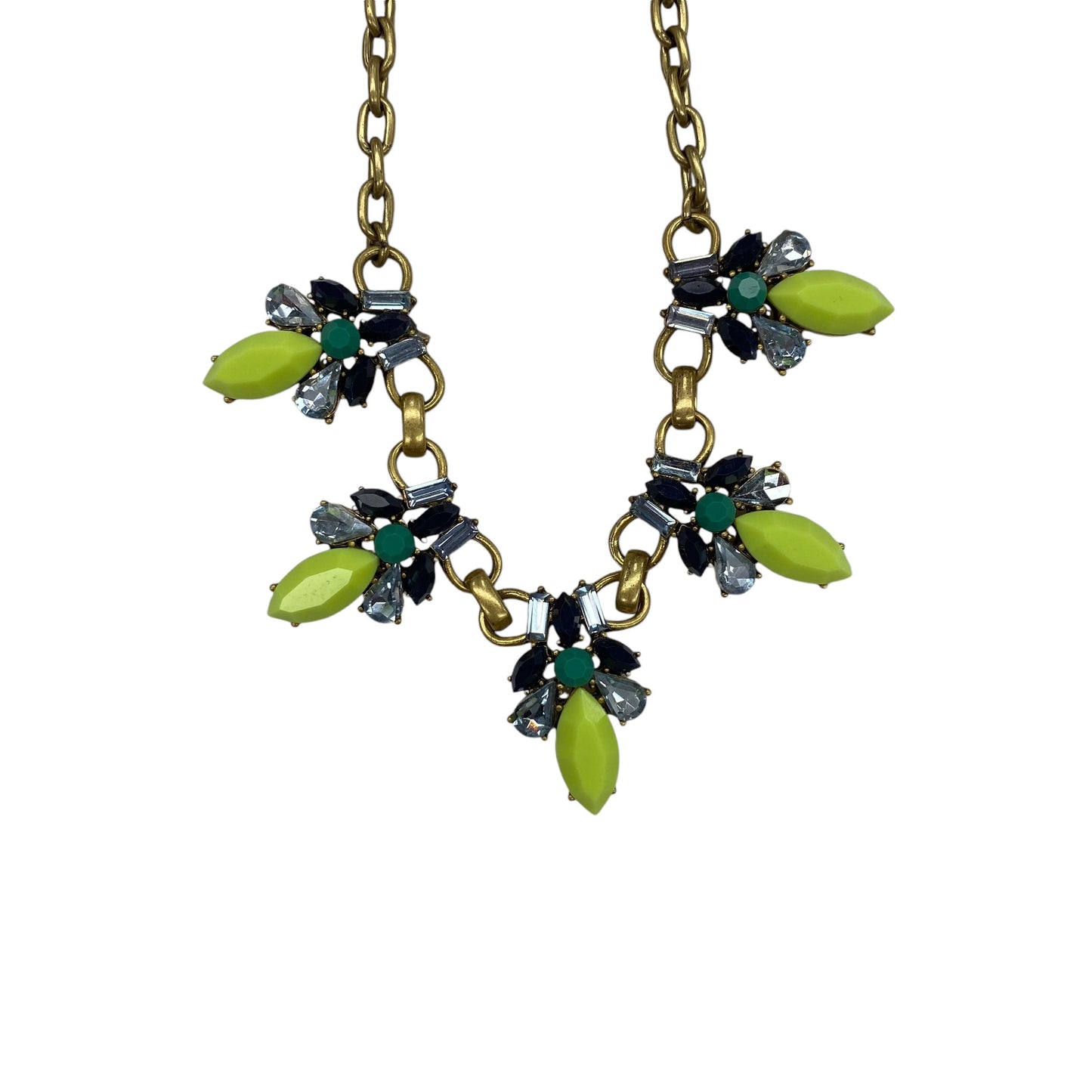 Necklace Statement By J. Crew In Blue & Gold