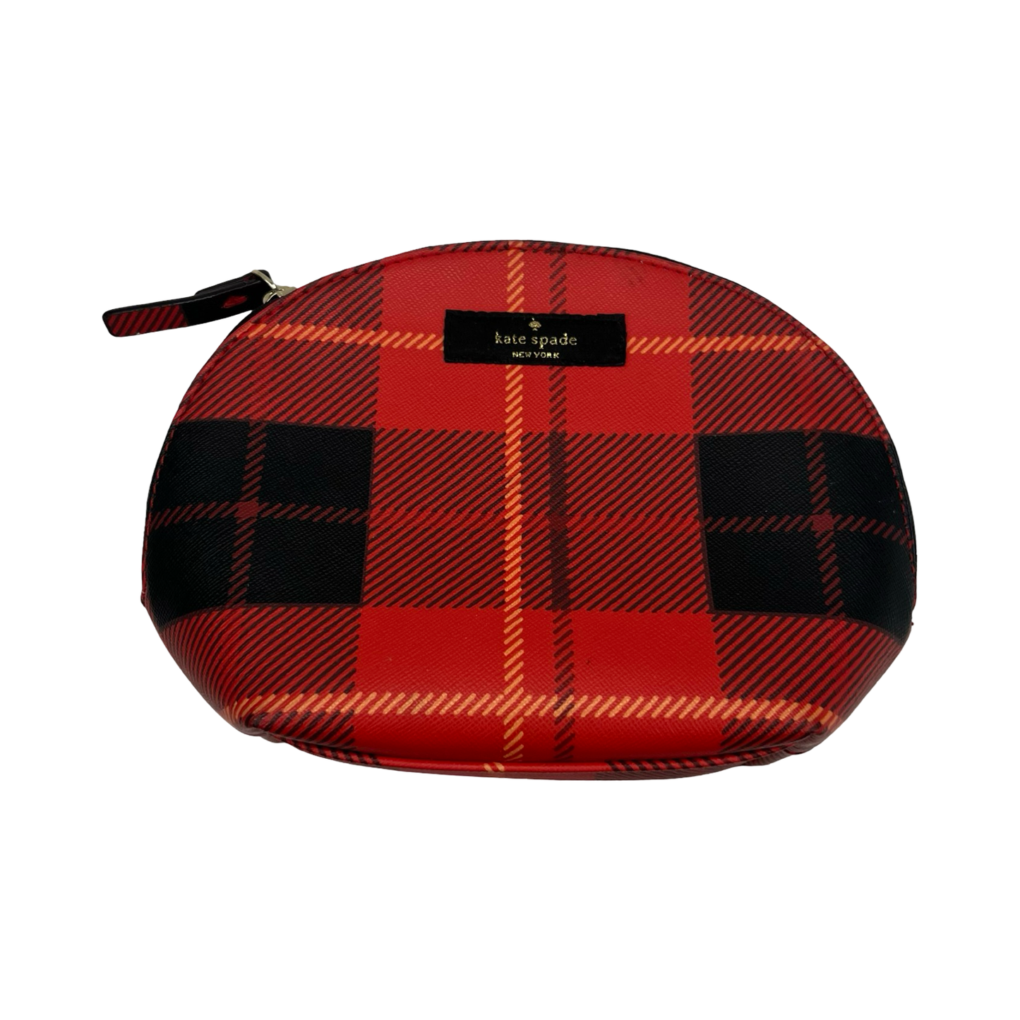 Makeup Bag Designer By Kate Spade In Black & Red, Size:Small