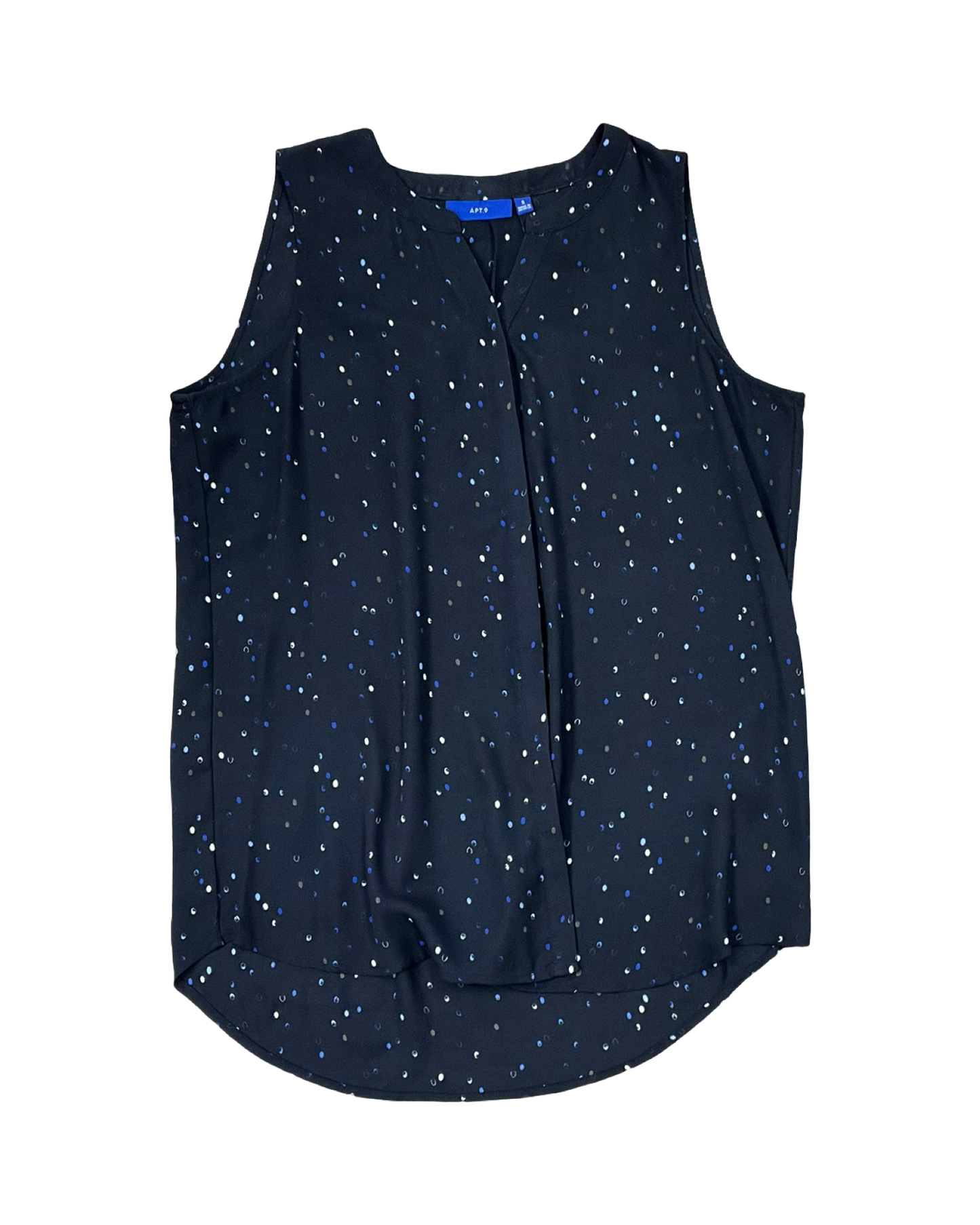 Blouse Sleeveless By Apt 9 In Black, Size:S