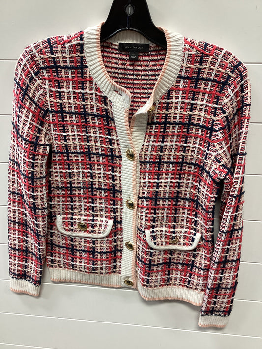 Sweater Cardigan By Ann Taylor In Multi, Size:Xxs