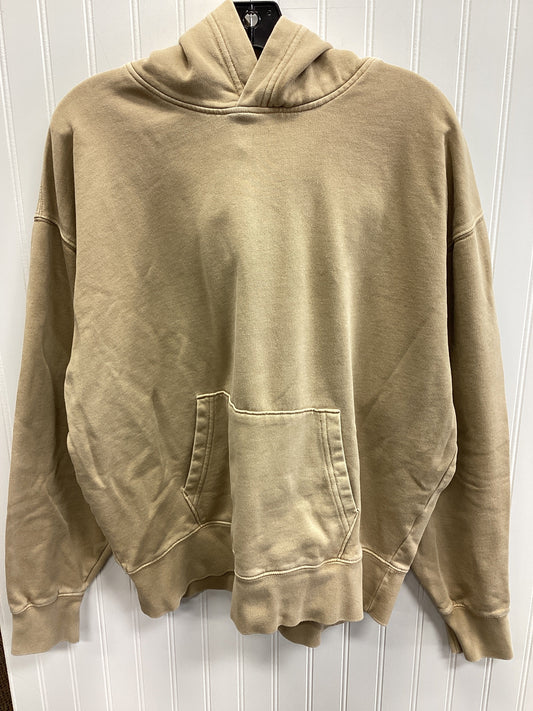Sweatshirt Hoodie By American Eagle In Tan, Size:L