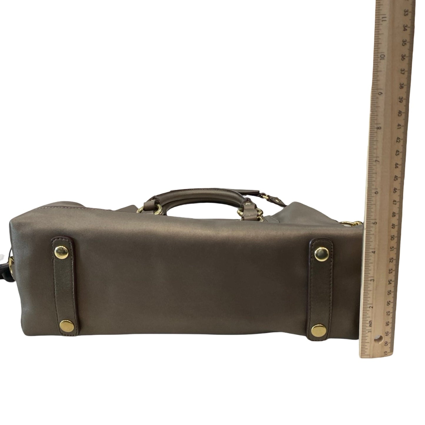 Handbag Designer By Coach In Bronze, Size:Medium