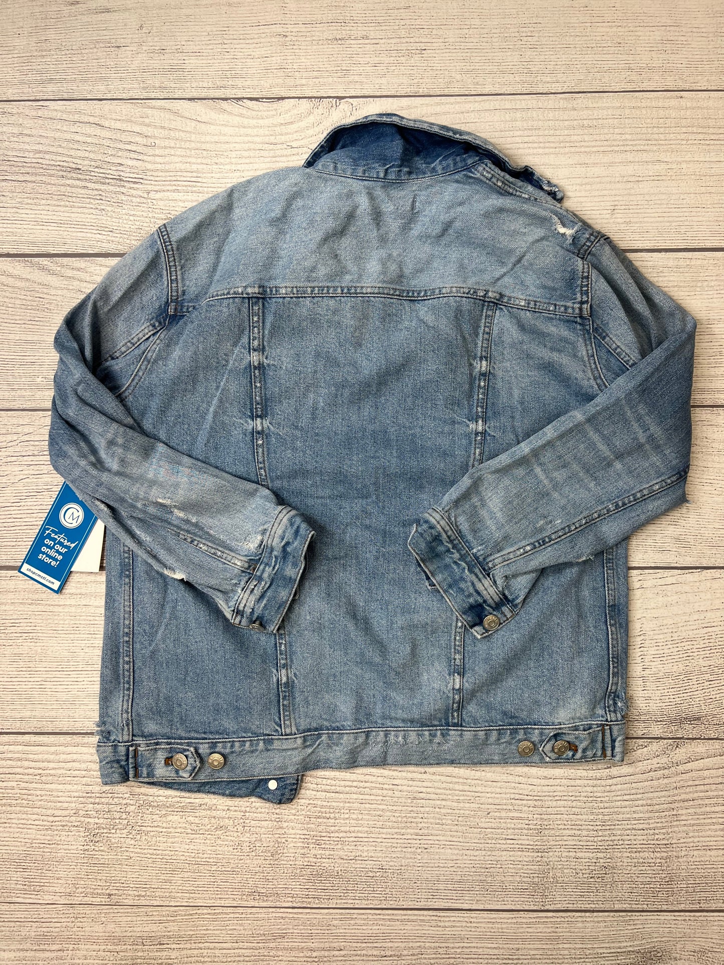 Jacket Denim By Madewell In Blue, Size: S