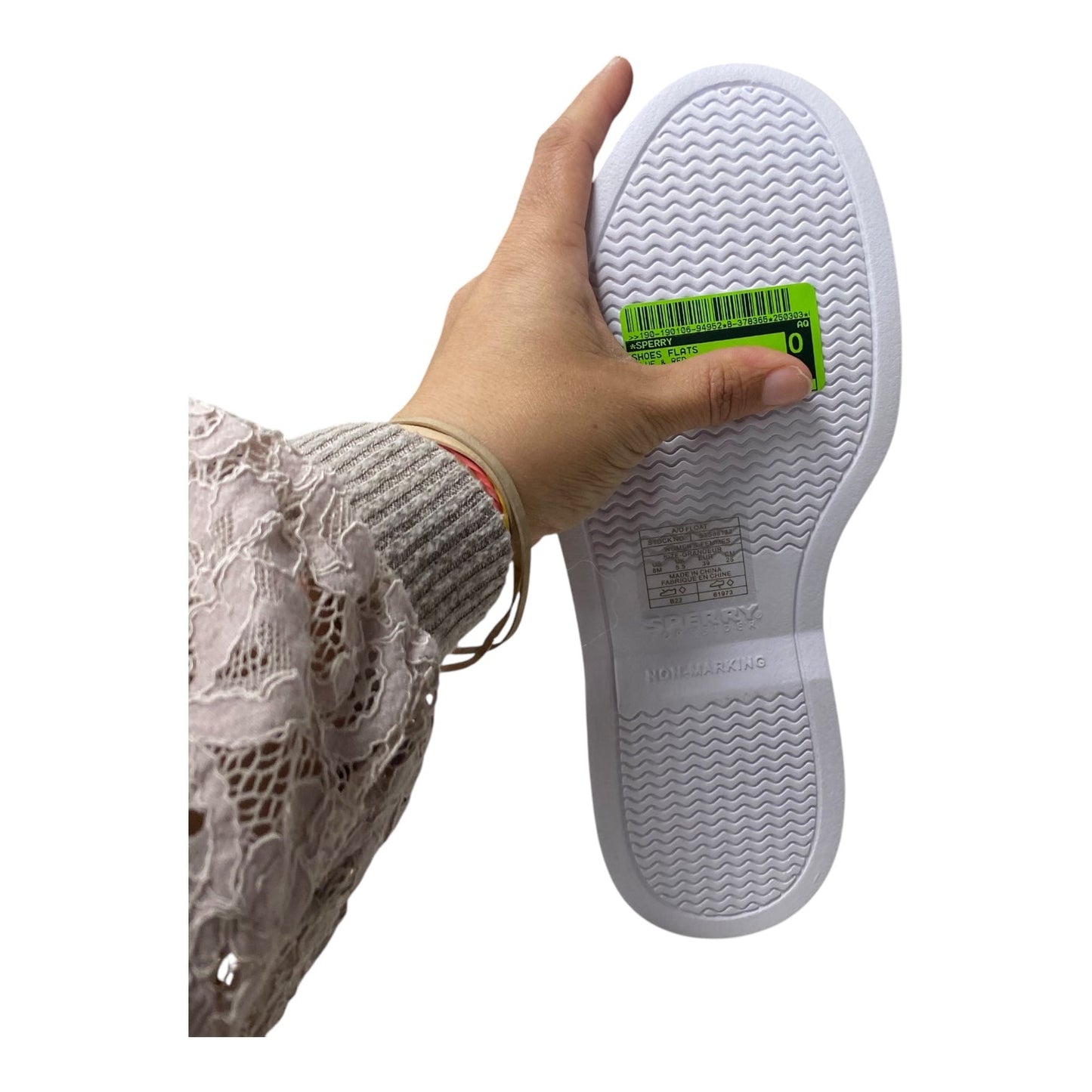 Shoes Flats By Sperry In Blue & Red, Size:8