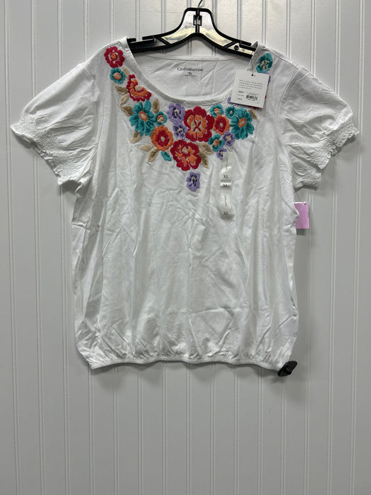 Top Ss By Croft And Barrow In White, Size:Xl
