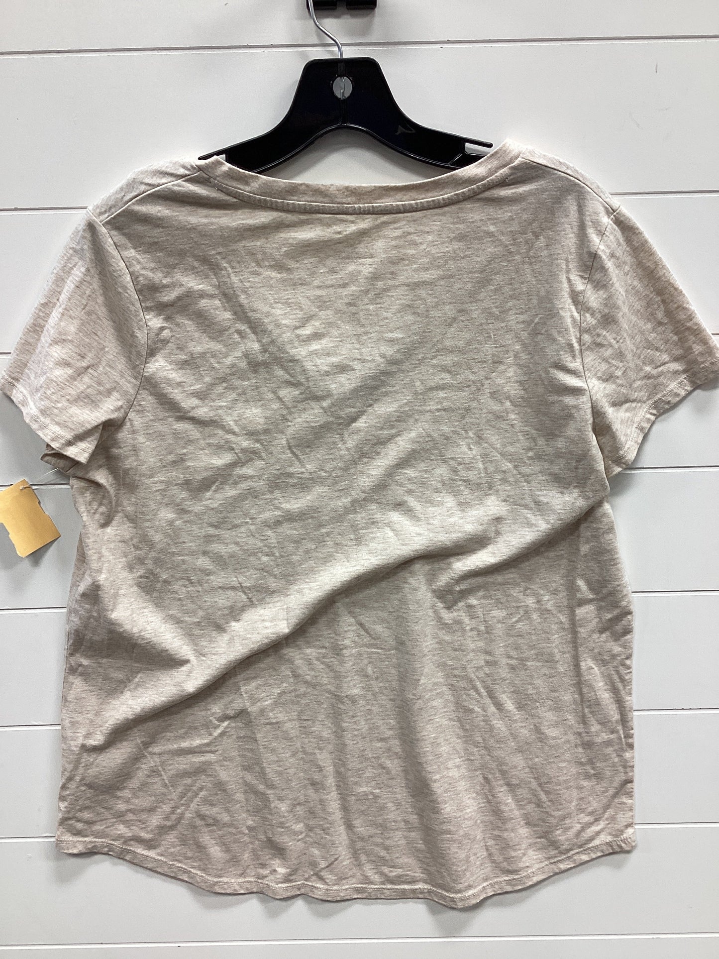 Top Ss Basic By Mossimo In Cream, Size:L