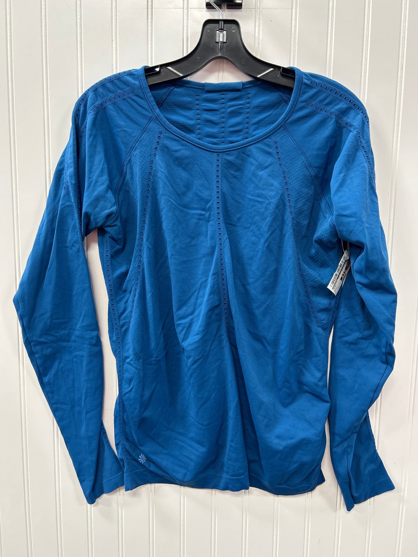 Athletic Top Ls Crewneck By Athleta In Blue, Size:L