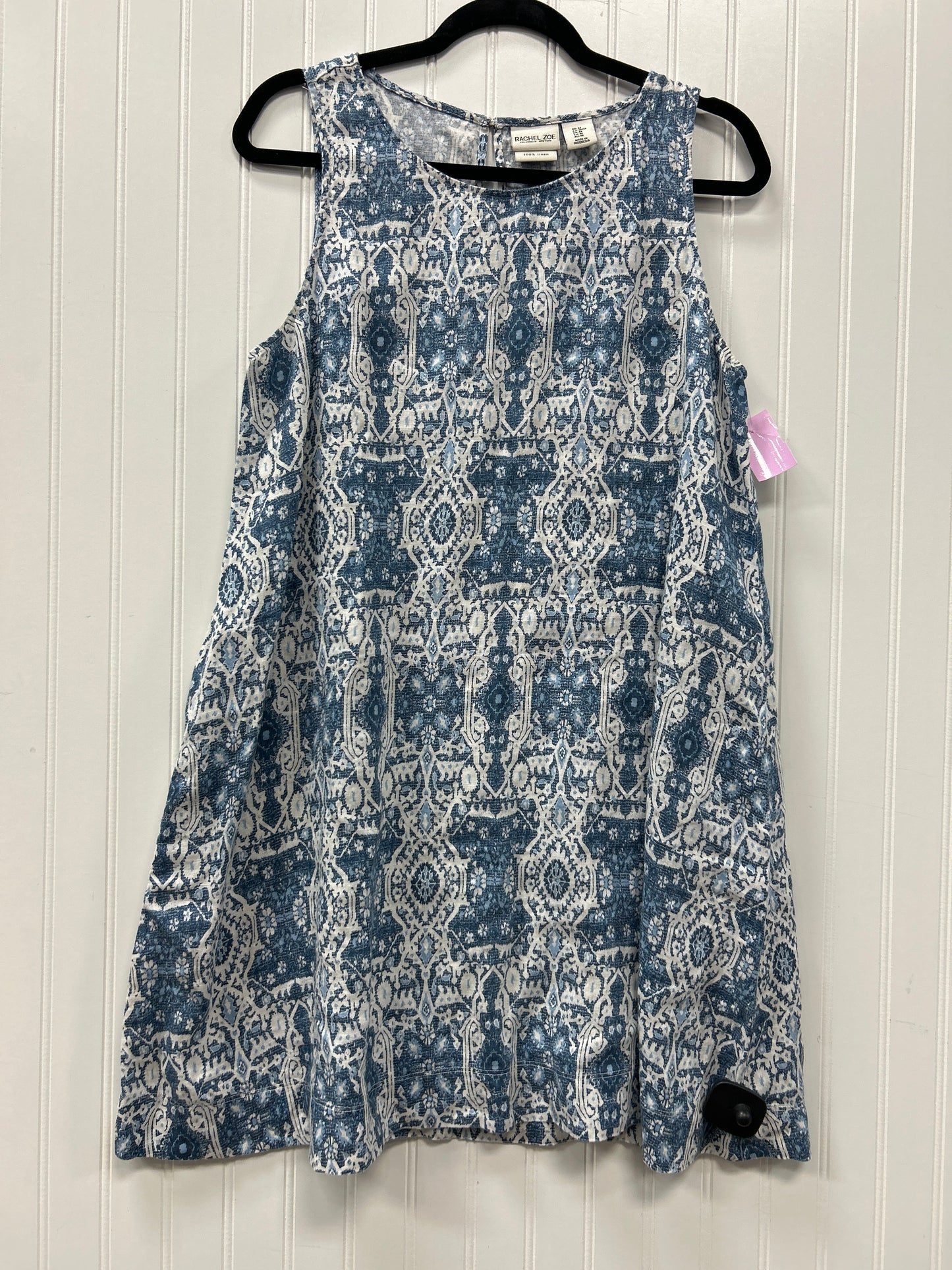 Dress Casual Midi By Rachel Zoe In Blue & White, Size:M