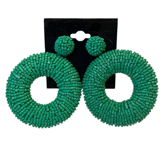 Earrings Dangle/Drop By Anthropologie In Green