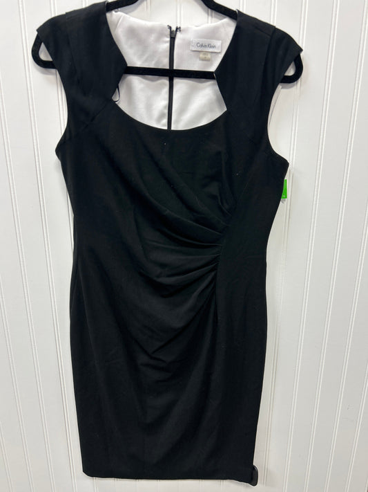 Dress Casual Midi By Calvin Klein In Black, Size:8