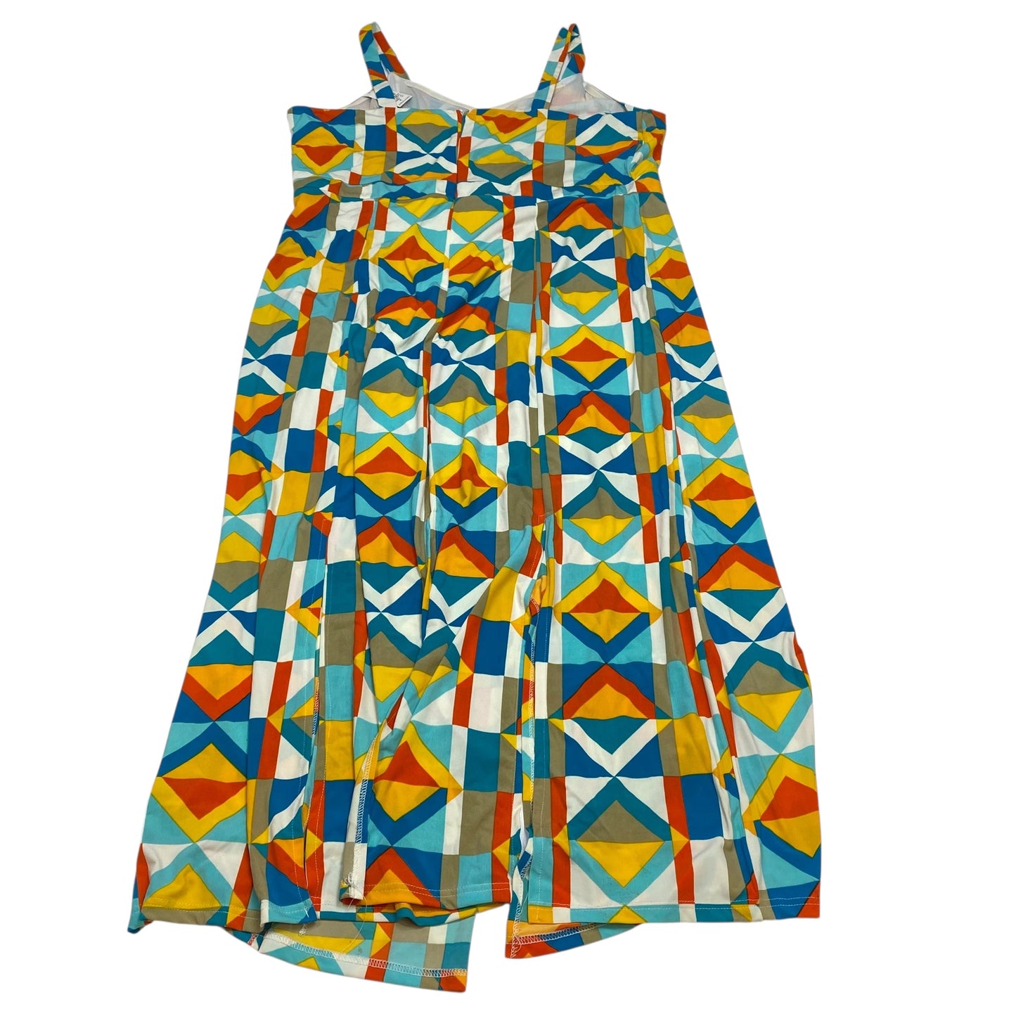 Dress Casual Maxi By Ashley Stewart In Blue & Orange, Size:3