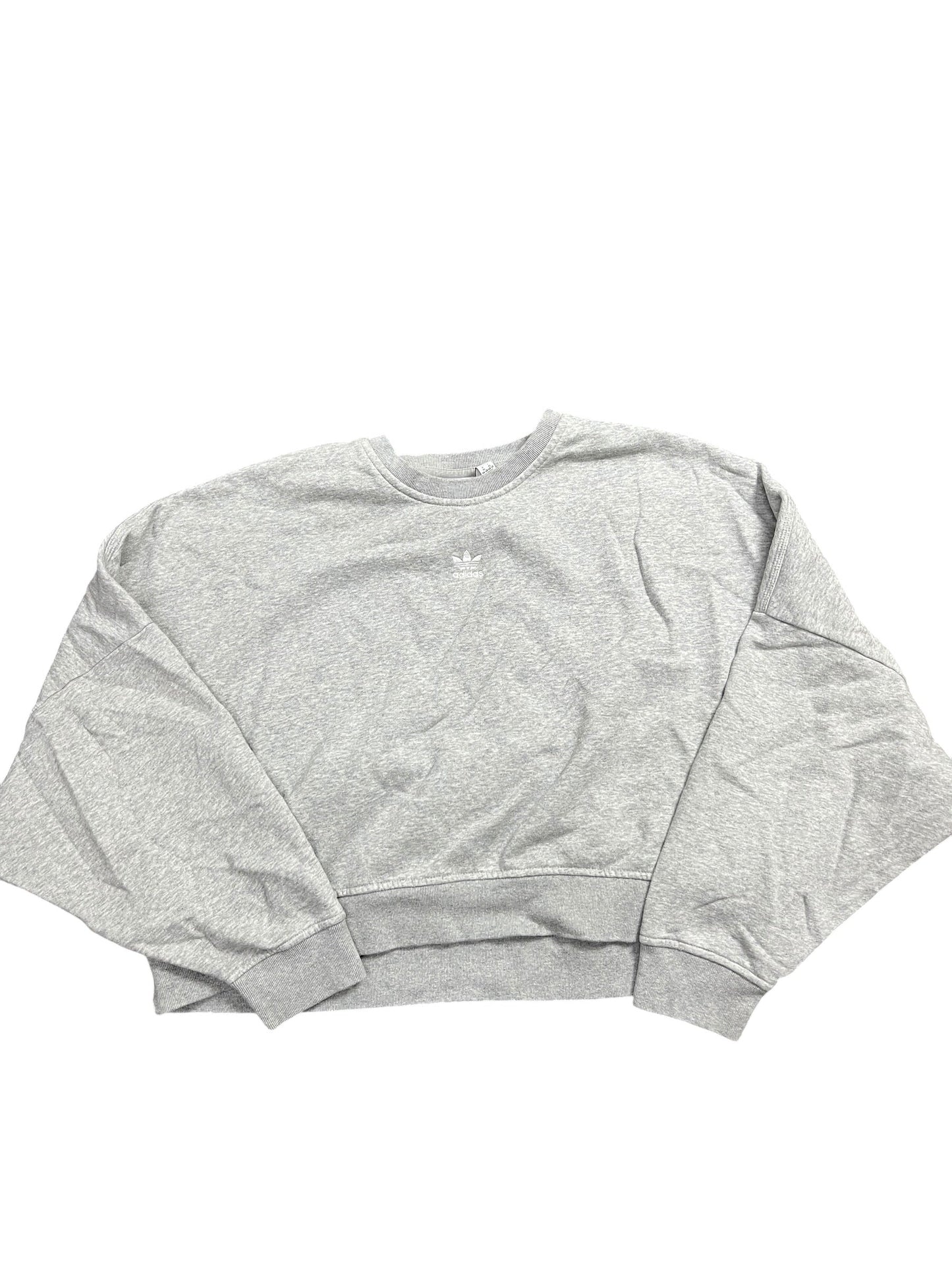 Athletic Sweatshirt Crewneck By Adidas In Grey, Size:Xl