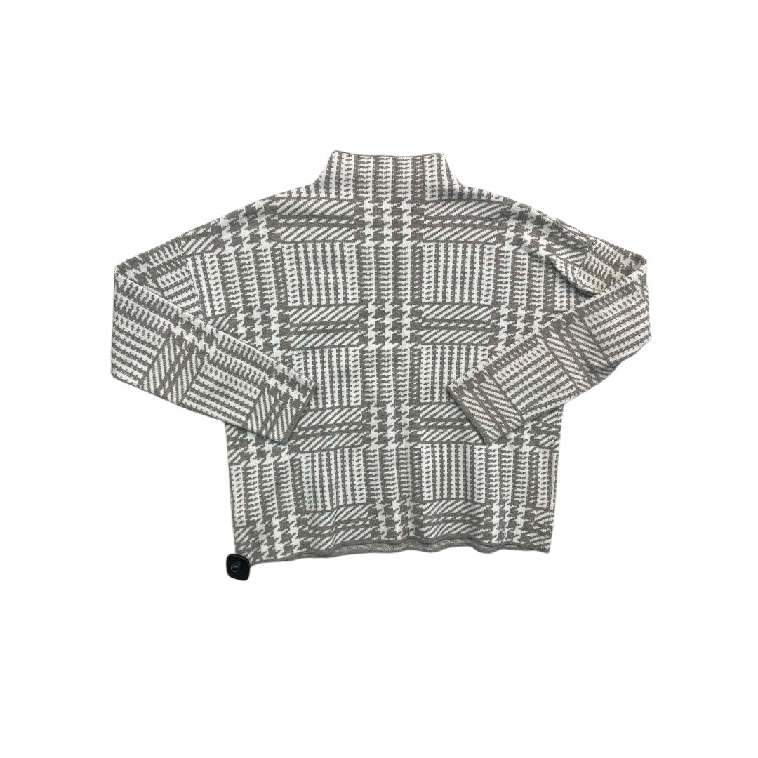 Sweater By Max Studio In Grey & White, Size:M