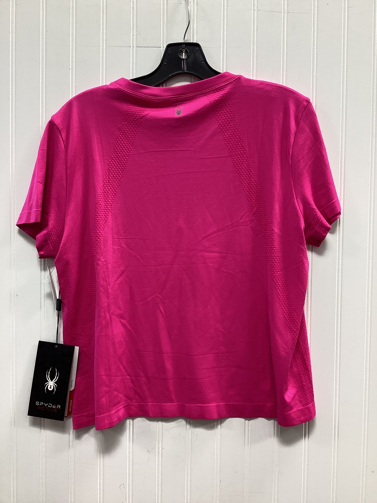Athletic Top Ss By Spyder In Pink, Size:L