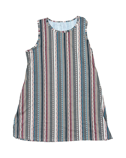 Dress Casual Midi By Maggie Barnes In Multi, Size:2X