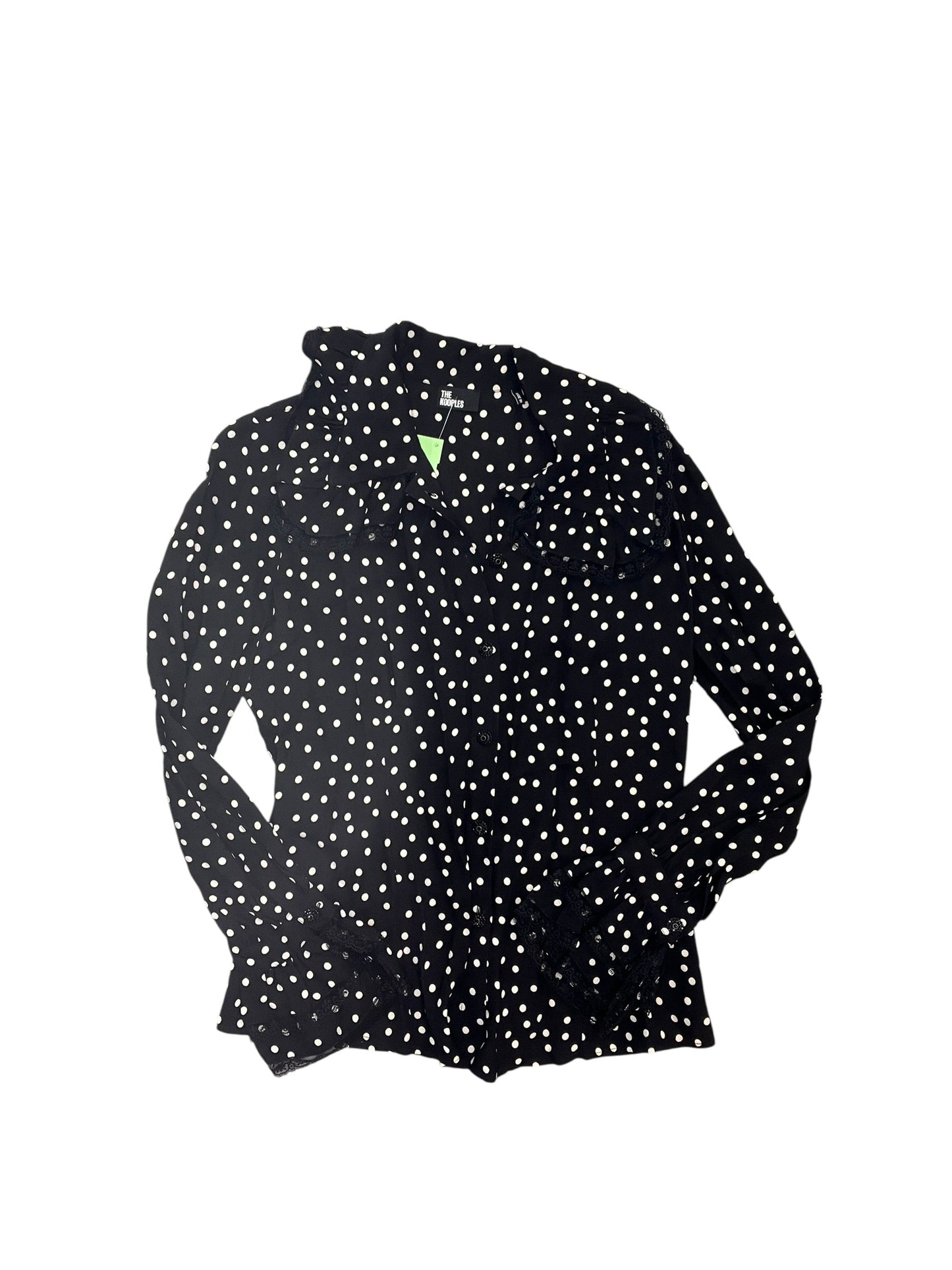 Blouse Ls By Cma In Polkadot Pattern, Size:Xs