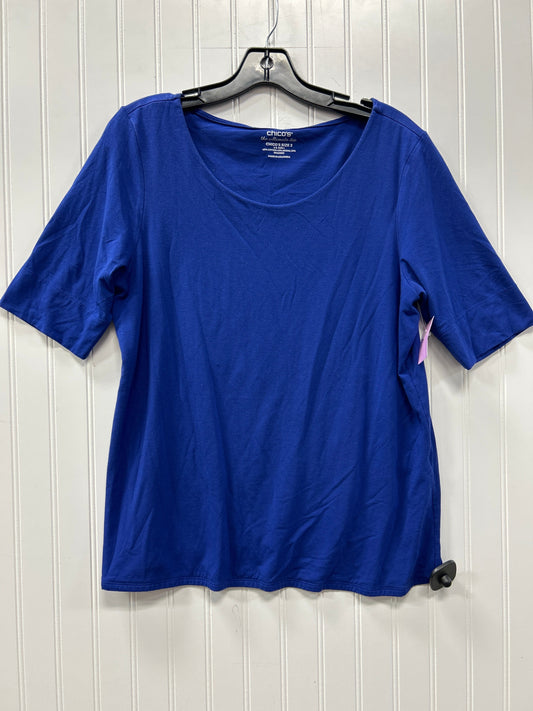 Top Ss By Chicos In Navy, Size:L