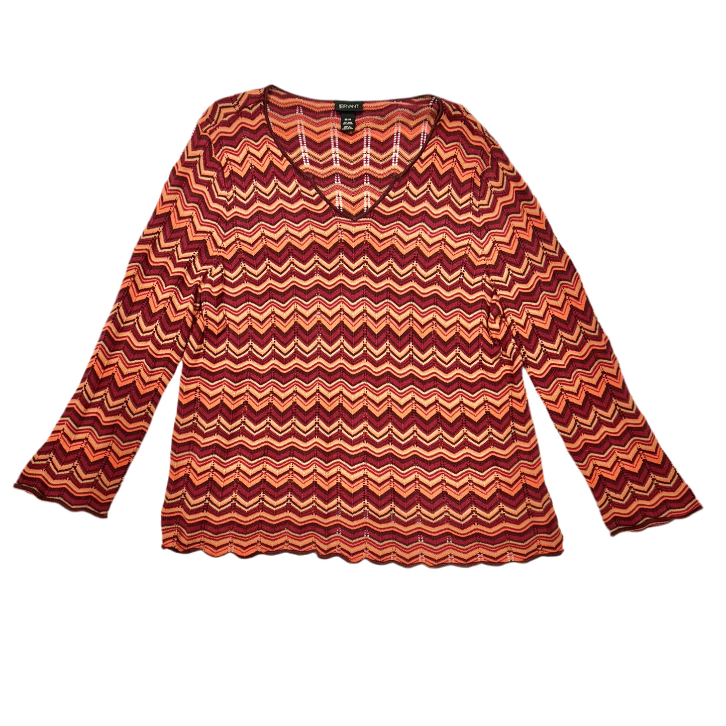 Sweater By Lane Bryant In Chevron Pattern, Size: 3x