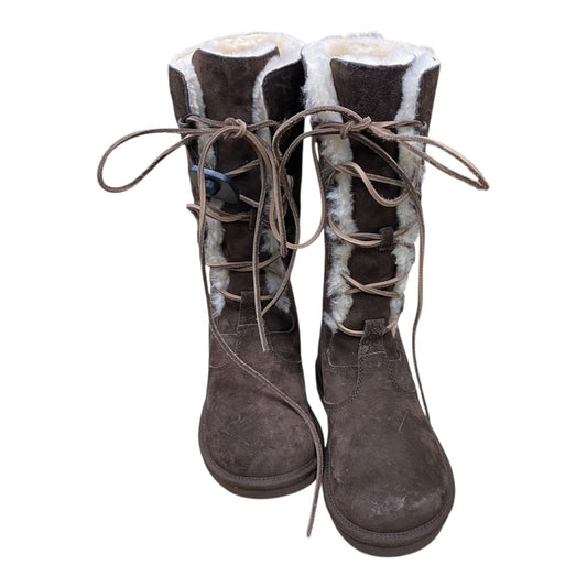 Boots Designer By Ugg In Brown, Size:8