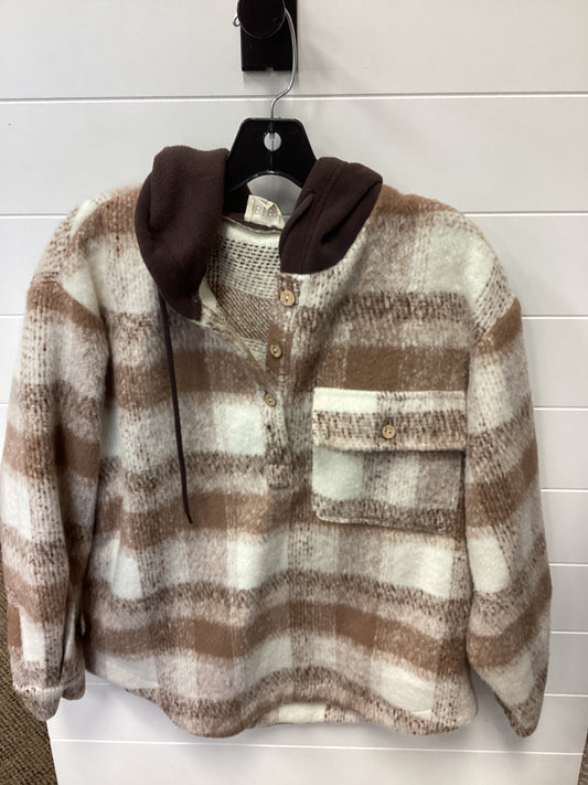 Jacket Faux Fur & Sherpa By Bibi In Brown, Size:S