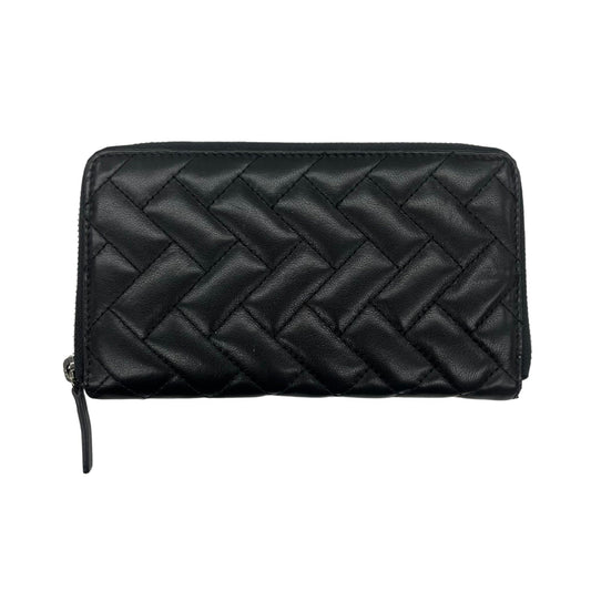 Wallet Leather By Clothes Mentor In Black, Size:Medium