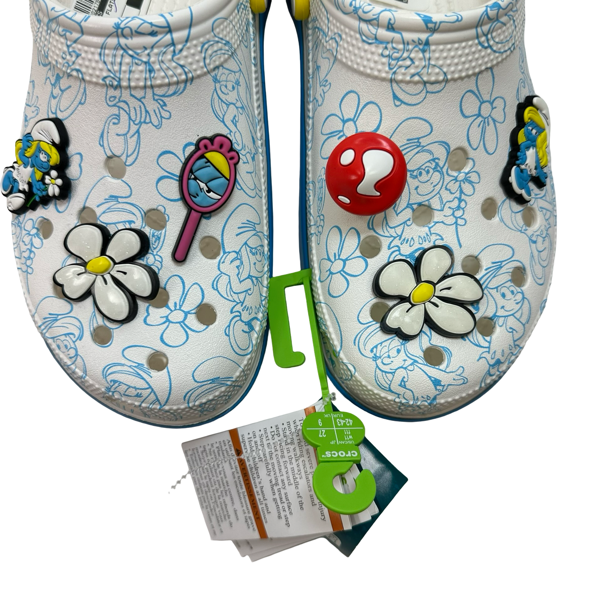 Shoes Flats By Crocs In Blue, Size: 11