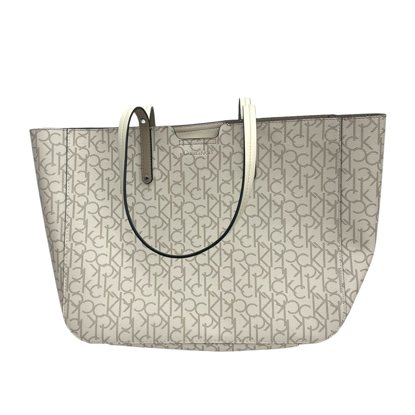 Tote By Calvin Klein In Cream, Size:Large