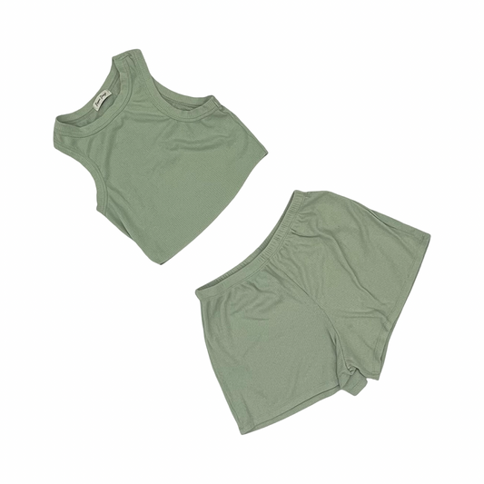 Lounge Set Shorts By Dippin Daisys In Green, Size:M