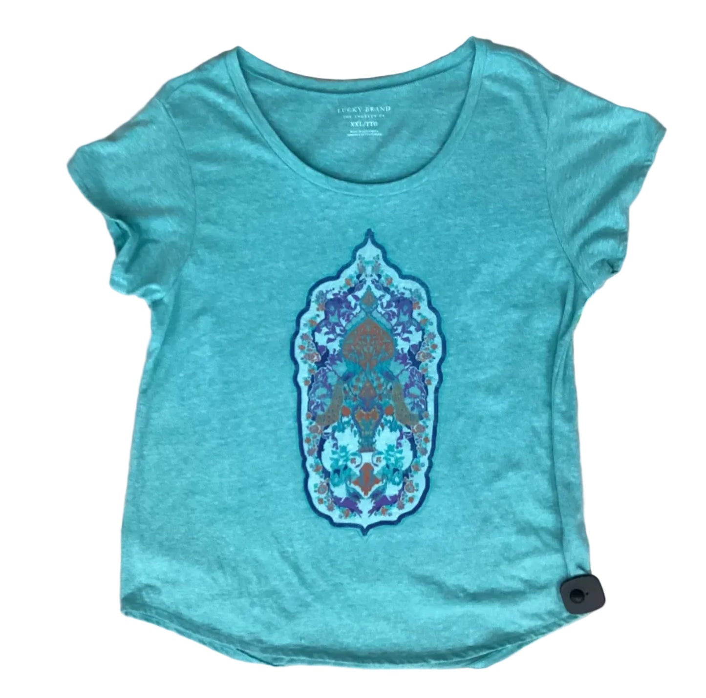 Top Ss By Lucky Brand In Teal, Size:1X