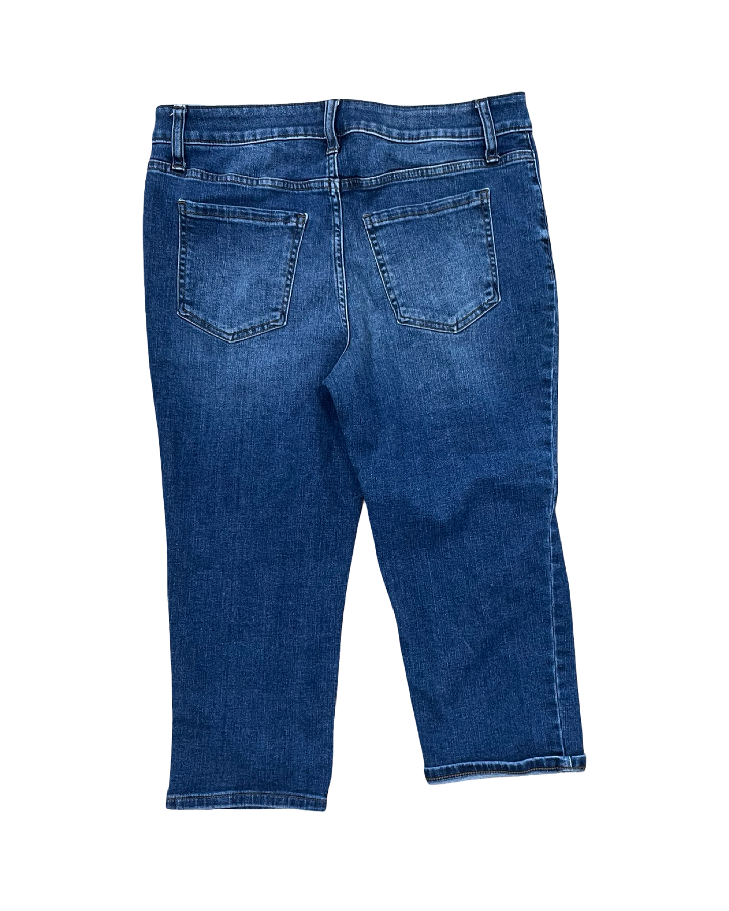 Jeans Cropped By Maurices In Blue Denim, Size:12