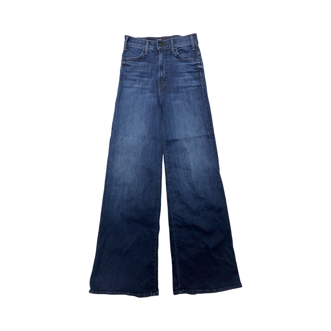 Jeans Flared By Mother In Blue Denim, Size:0