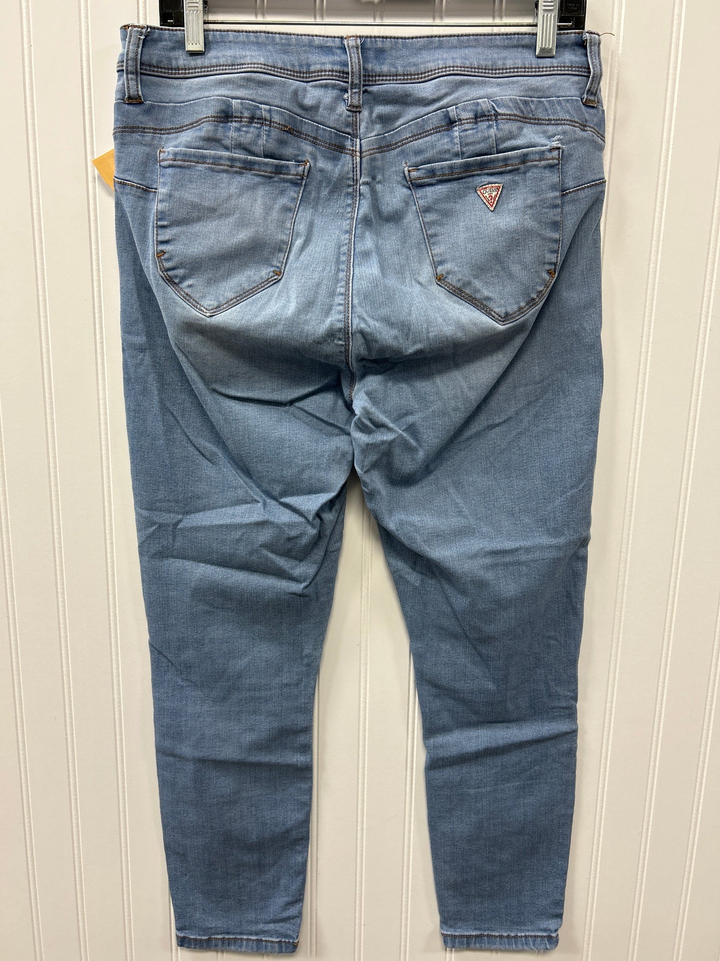 Jeans Skinny By Guess In Blue Denim, Size:8