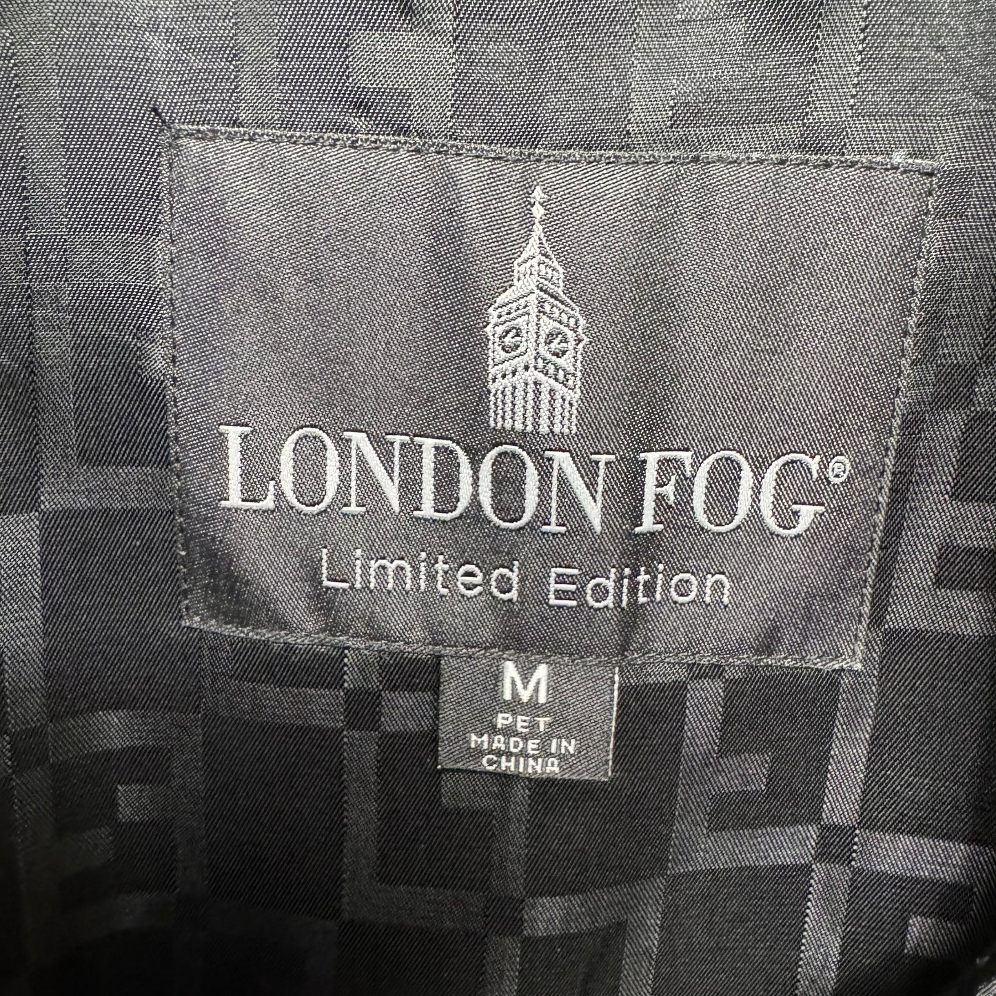 Coat Trench Coat By London Fog Limited Addition In Black, Size: M