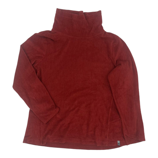 Athletic Top Ls Collar By Free Country In Red, Size:L